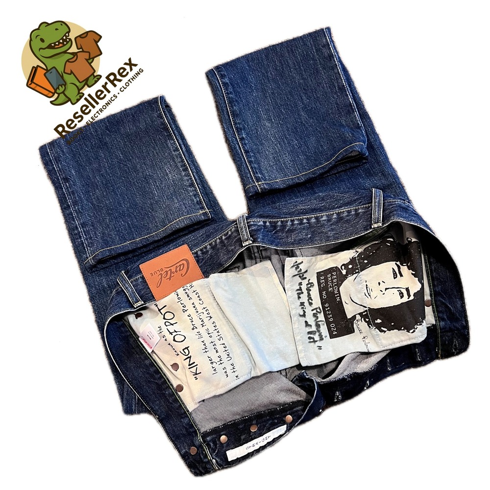 Cartel Blue King of Pot Bruce Perlowin Men's Denim Jeans Signed Limited Ed 30x34